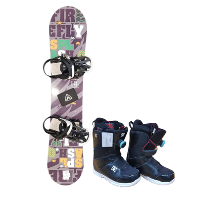 Bazárový snowboard Firefly splash + topánky DC Search 